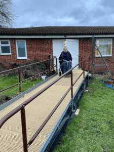 Ramp access rebuild for south ascot guides hut