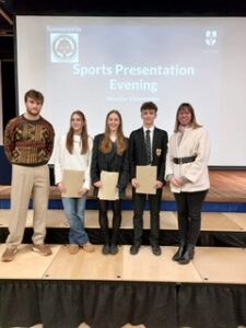 Sports bursary presentation, charter